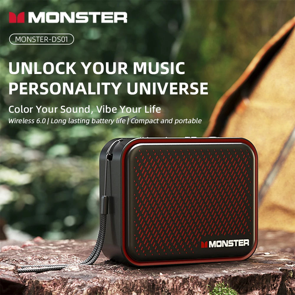 Monster DS01 Outdoor Portable Wireless Speaker BT V6 0 IP67