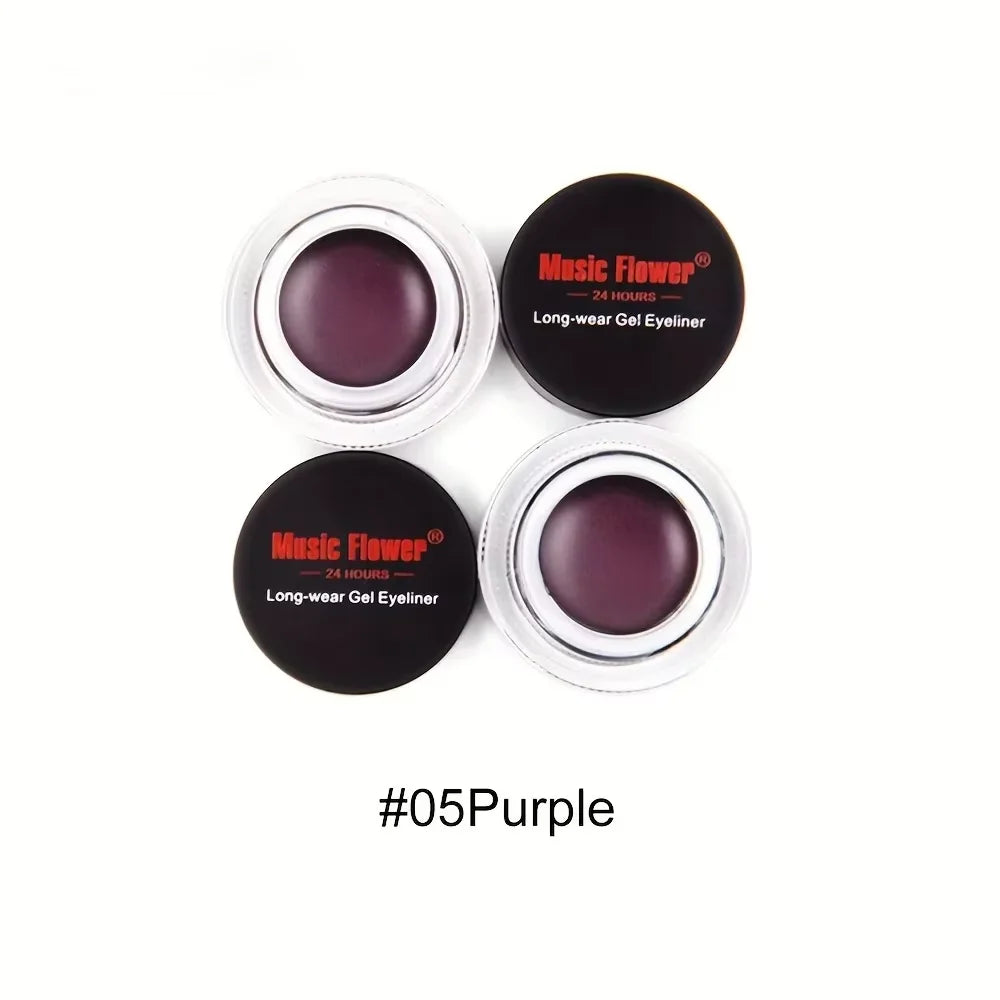 Rich Rendering Eyeliner Cream Smudge Proof Waterproof Easy Coloring Zpaxo 05