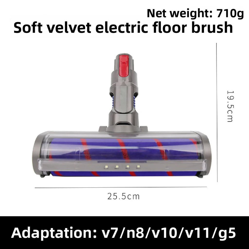 Soft Roller Brush Head w/ Green LED for Dyson V7 V8 V10 V11 Vacuum Brush Head Zpaxo