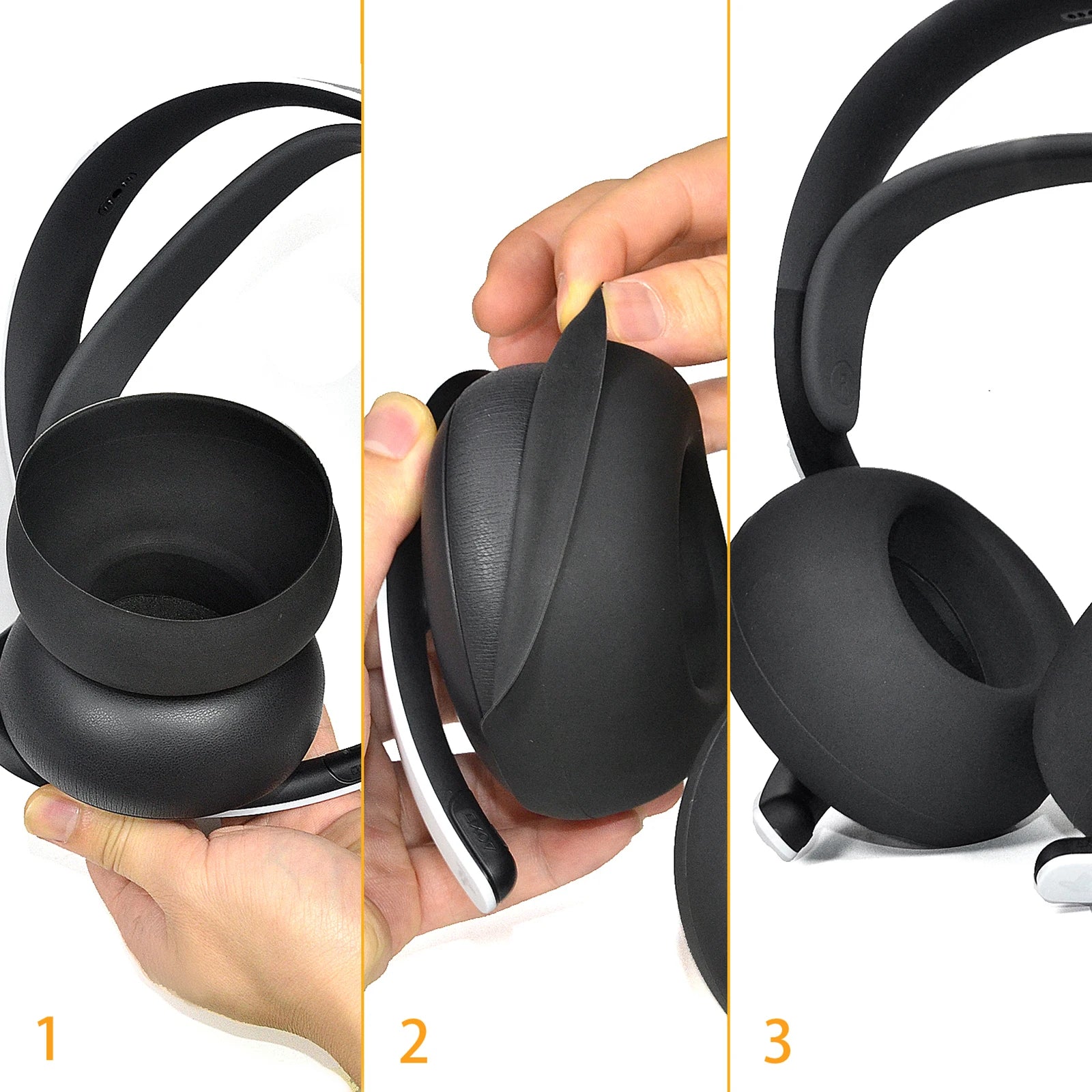 1 Pair Silicone Ear Pads Cover Sony Playstation 5 Pulse Elite