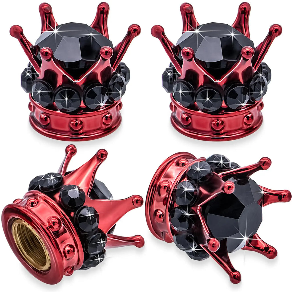 Crown Diamond Tire Valve Caps – Rhinestone Car Accessories
