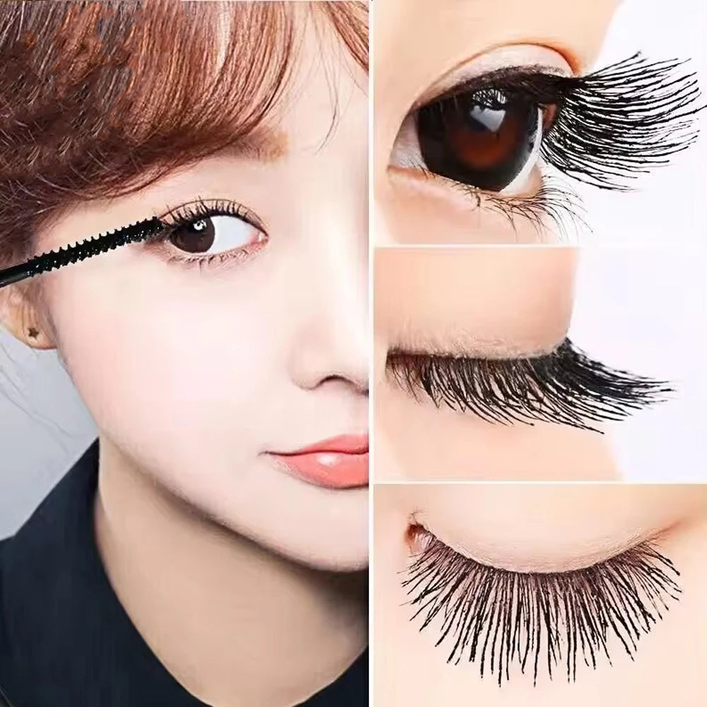 Black Extra Fine Mascara Fine Brush Head Small Brush Head Thin Curl Thick Stretch To Create Sunflower Eyelash Waterproof Zpaxo
