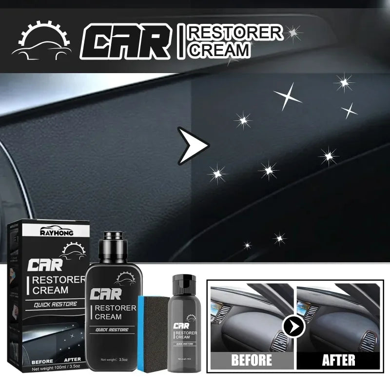 Car Leather & Plastic Restorer Cream | 30/100ml Repair Agent