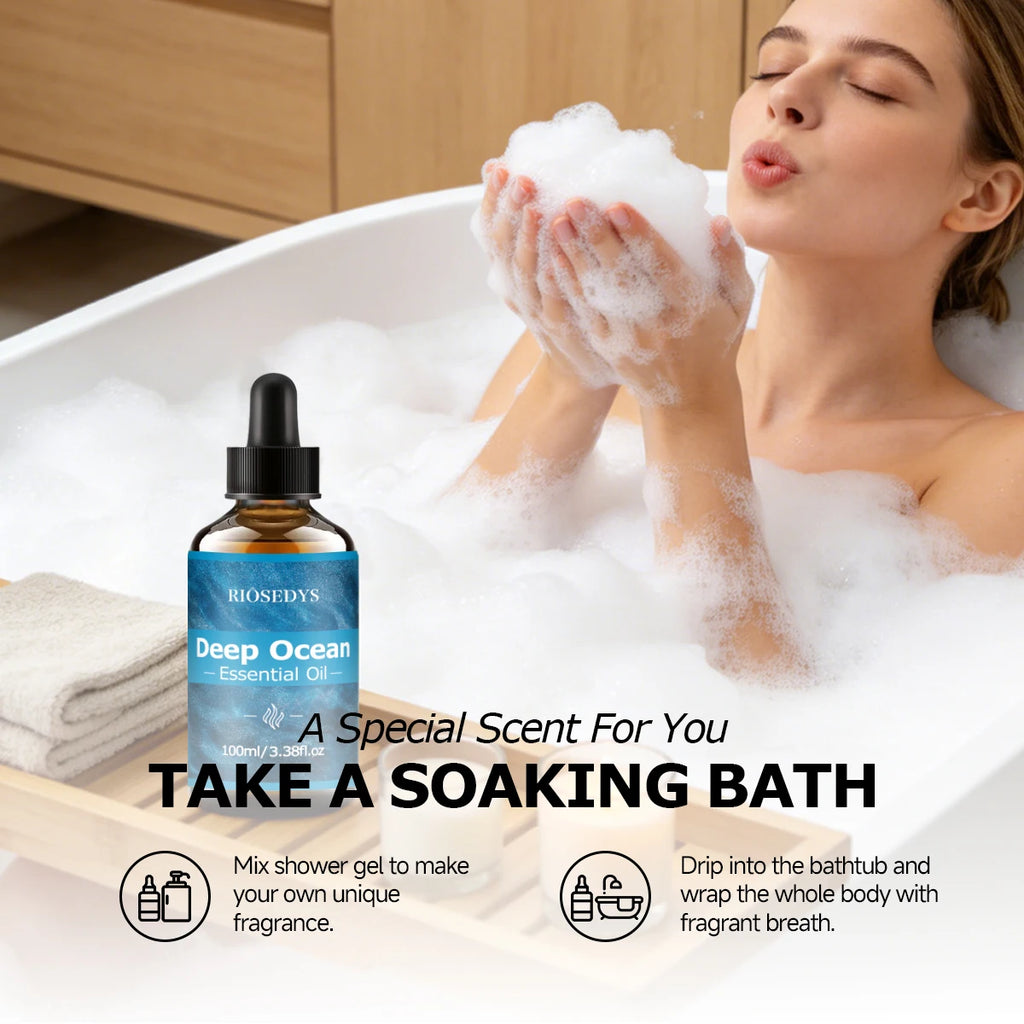 DEEP OCEAM ESSENTIAL OIL Suitable Massage Skincare Deeply Nourishes Zpaxo