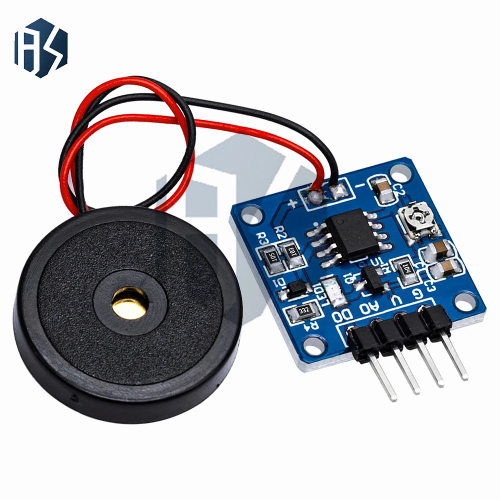 Piezoelectric Vibration Sensor Module 5V DC Digital TTL Output Zpaxo