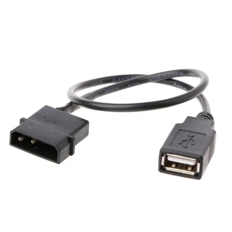 652F 2-Pin Peripheral Female 5V USB Power Adapter Cable Zpaxo