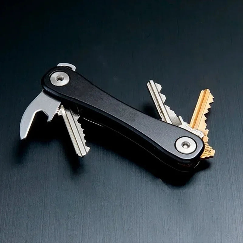 Smart key chain Mini Keychain Compact Key Decorative Holder Clip Home Storage Metal key Clip Aluminum Organizer Keychain Outdoor Zpaxo