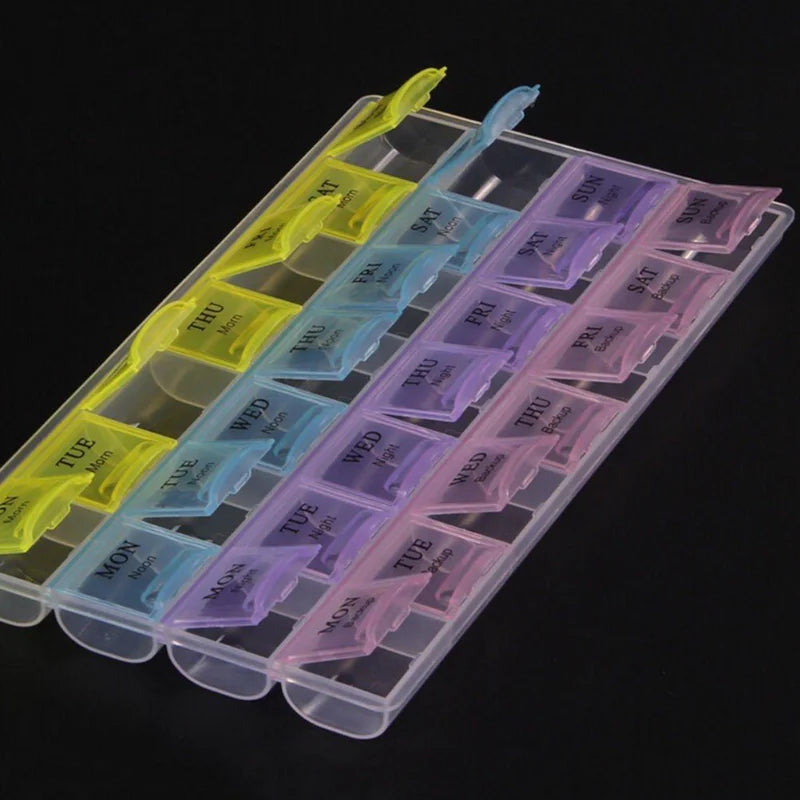 28 Grid Medicine Box English Portable Household Large Capacity Health