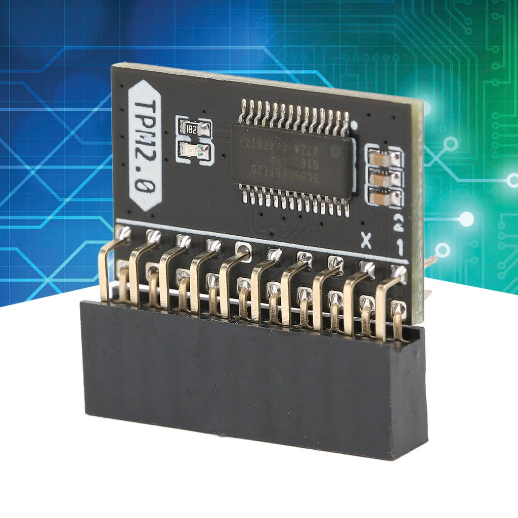 TPM 2.0 Encryption Security Module Computer Accessories 20Pin Standalone Crypto Processor TPM 2.0 Module for Win11/Gigabyte/ASUS Zpaxo