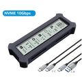 M.2 NVMe SSD Enclosure Visual Smart SSD Case USB 3.2 Gen 2 10Gbps NVMe PCI-E Zpaxo black