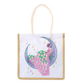 5D Diamond Painting Handbag DIY Linen Shopping Storage Bag Reusable