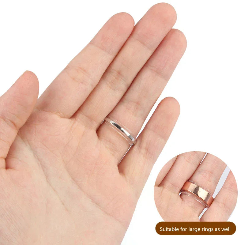Spiral Spring Based Rings Reduction Pad Essential Adjust Invisible Tightener Fixed Loose Ring Size Ring Ring Size Reducer Tools Zpaxo
