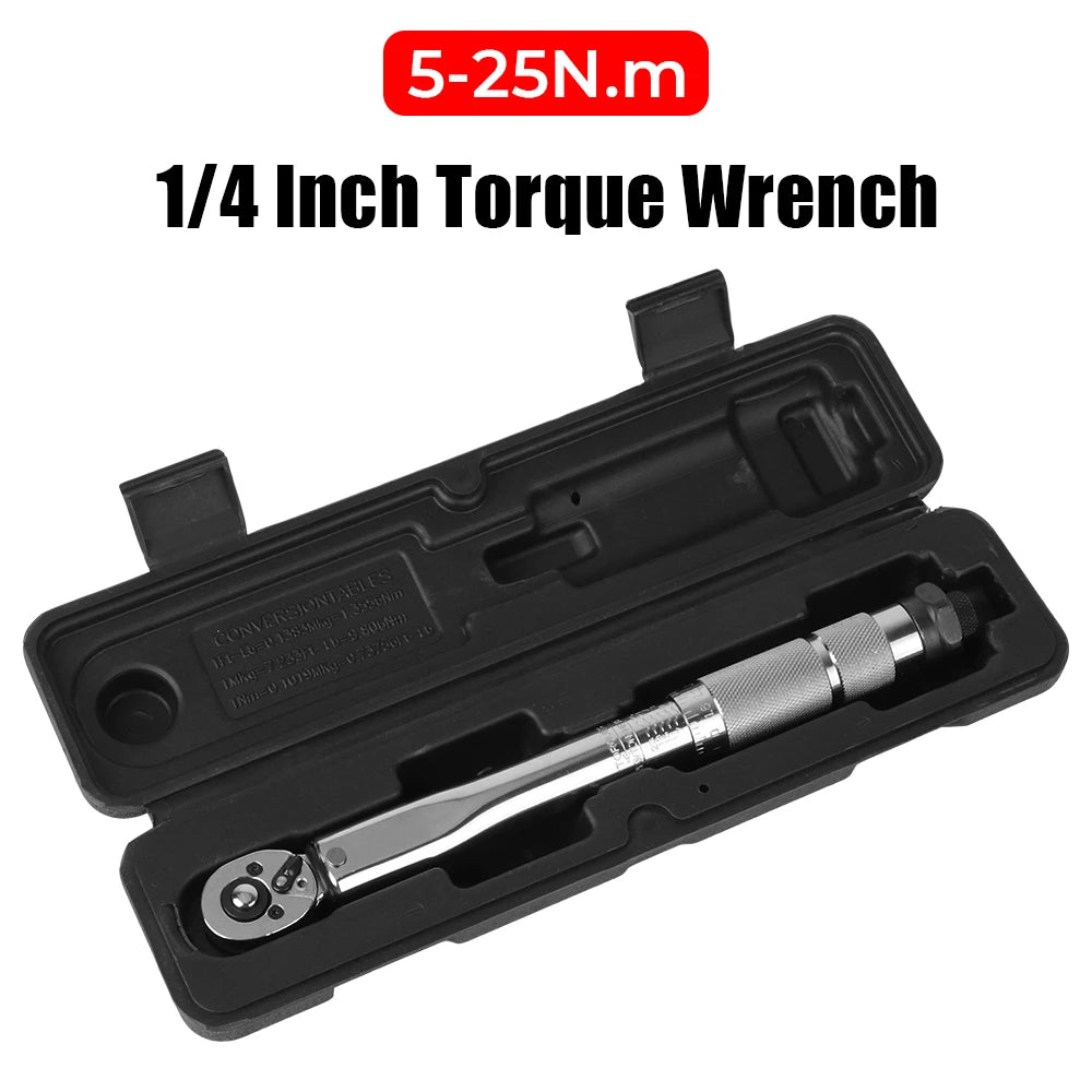 Spanner Hand Tool 1 4'' Drive Adjustable Torque Wrench Professional