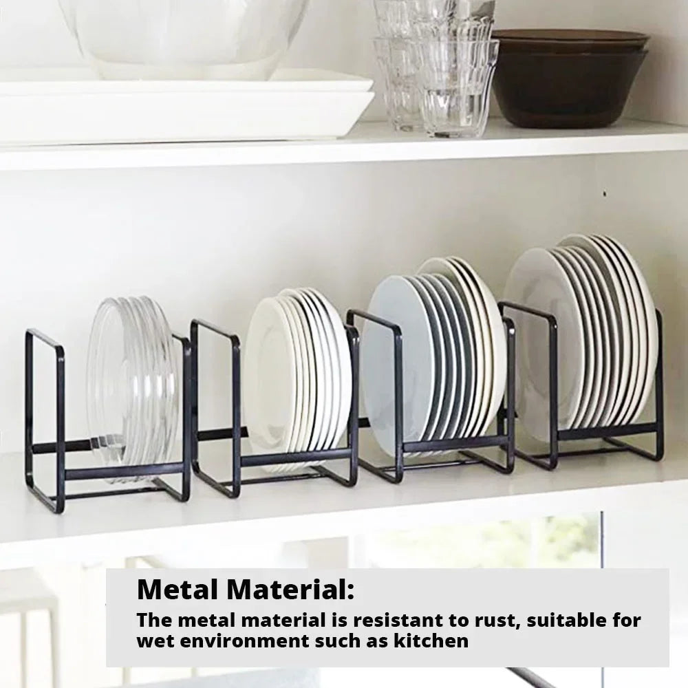 4 2 Kitchen Rack Dish Storage Cabinet Dinner Plate Drain Countertop