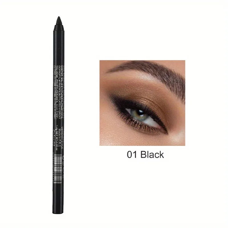 Matte Smooth Blue Black Eyeliner Pencils Waterproof Sweatproof Zpaxo 01