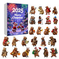 Capybara Christmas Countdown Calendar 24 Days Advent Ornament 2D