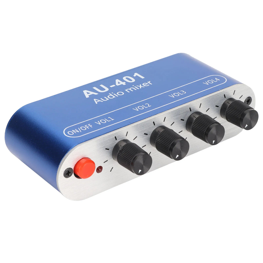 Mini Stereo Mixer 1 Out Volume Adjustment Sound Selector Amplifier