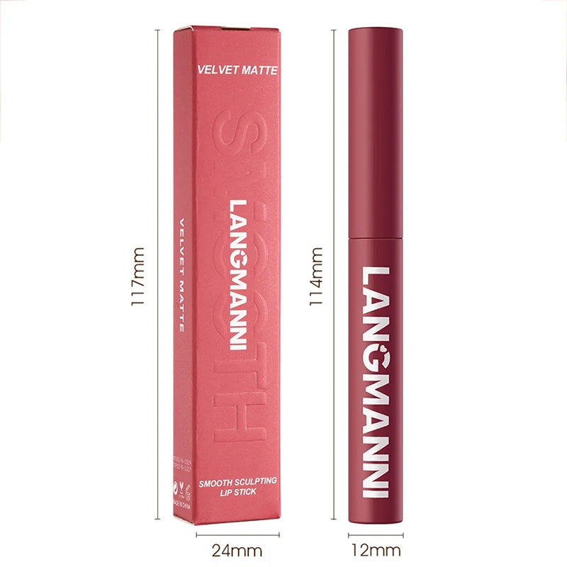 12 Matte Lipstick Pencil Waterproof Long Lasting Non-stick Cup Lip Zpaxo