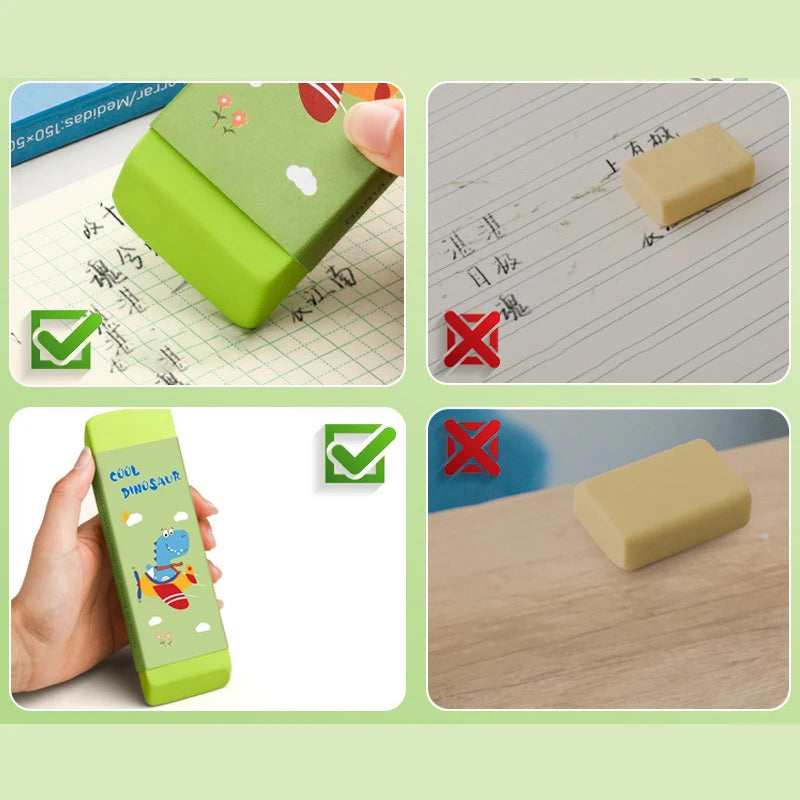 Giant Cartoon Eraser for Kids – 150x50mm Low-Dust Block