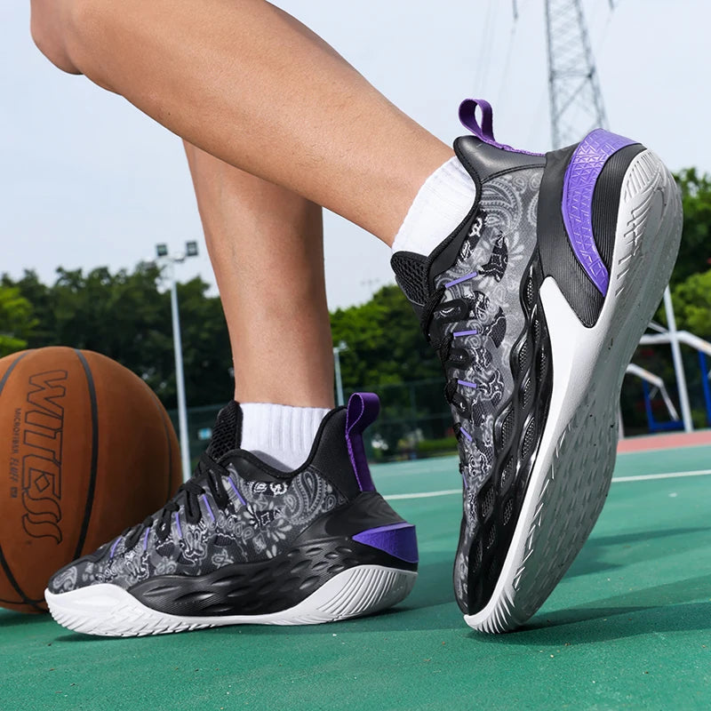 Men's Basketball Shoes Breathable Cushioning Non-slip Wearable Runing