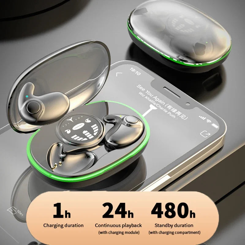 Invisible Sleep Earphones Bluetooth 5 3 Headphones IPX5 Waterproof