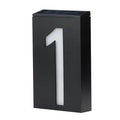 Solar Lights Black House Number LED Exterior Fence Lamps Apply Villa Zpaxo 1