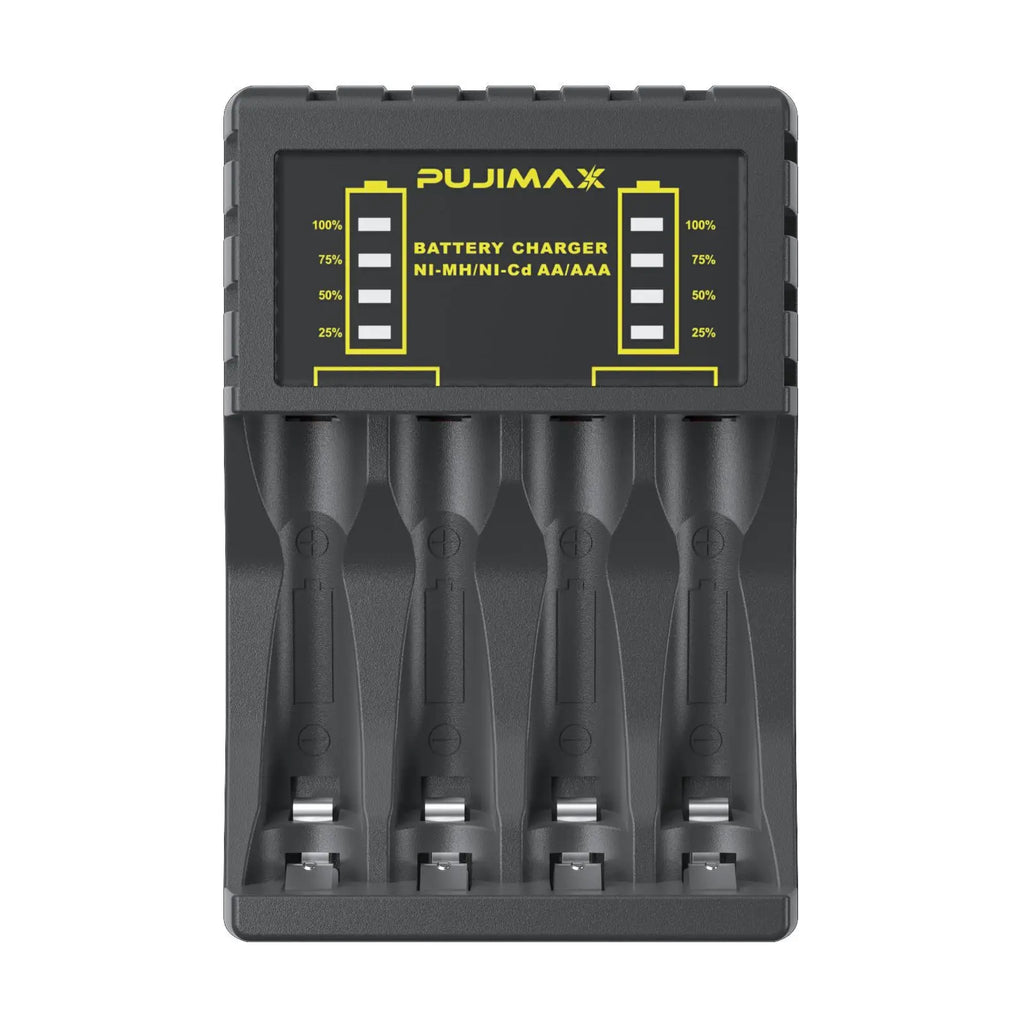 4 Slots Battery Charger Intelligent C Micro Fast AAA AA Rechargeable
