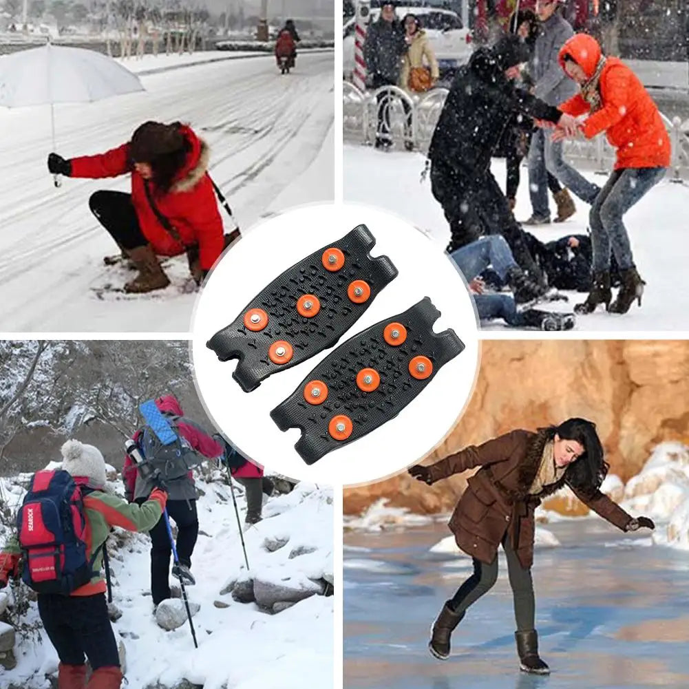 Anti-Slip Ice Shoe Covers | Half-Palm Crampons for Snow & Hiking Ice Traction Crampons Zpaxo
