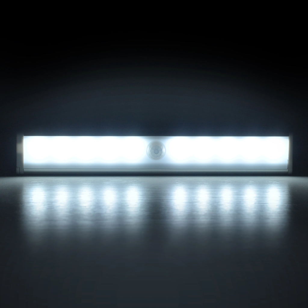 Drill-Free Magnetic Sensor Night Light USB Rechargeable for Closet Hallway Bedroom Automatic Induction Installation Zpaxo white