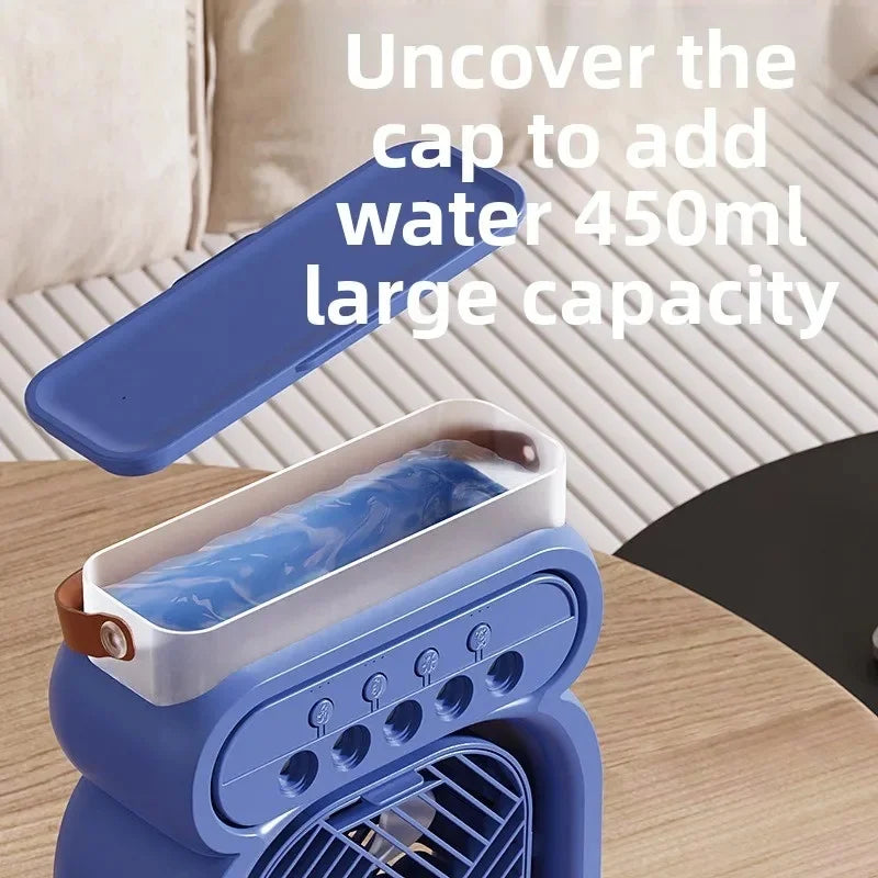 2026 USB Spray Fan Desktop Night Light Humidifier Outdoor Office Zpaxo