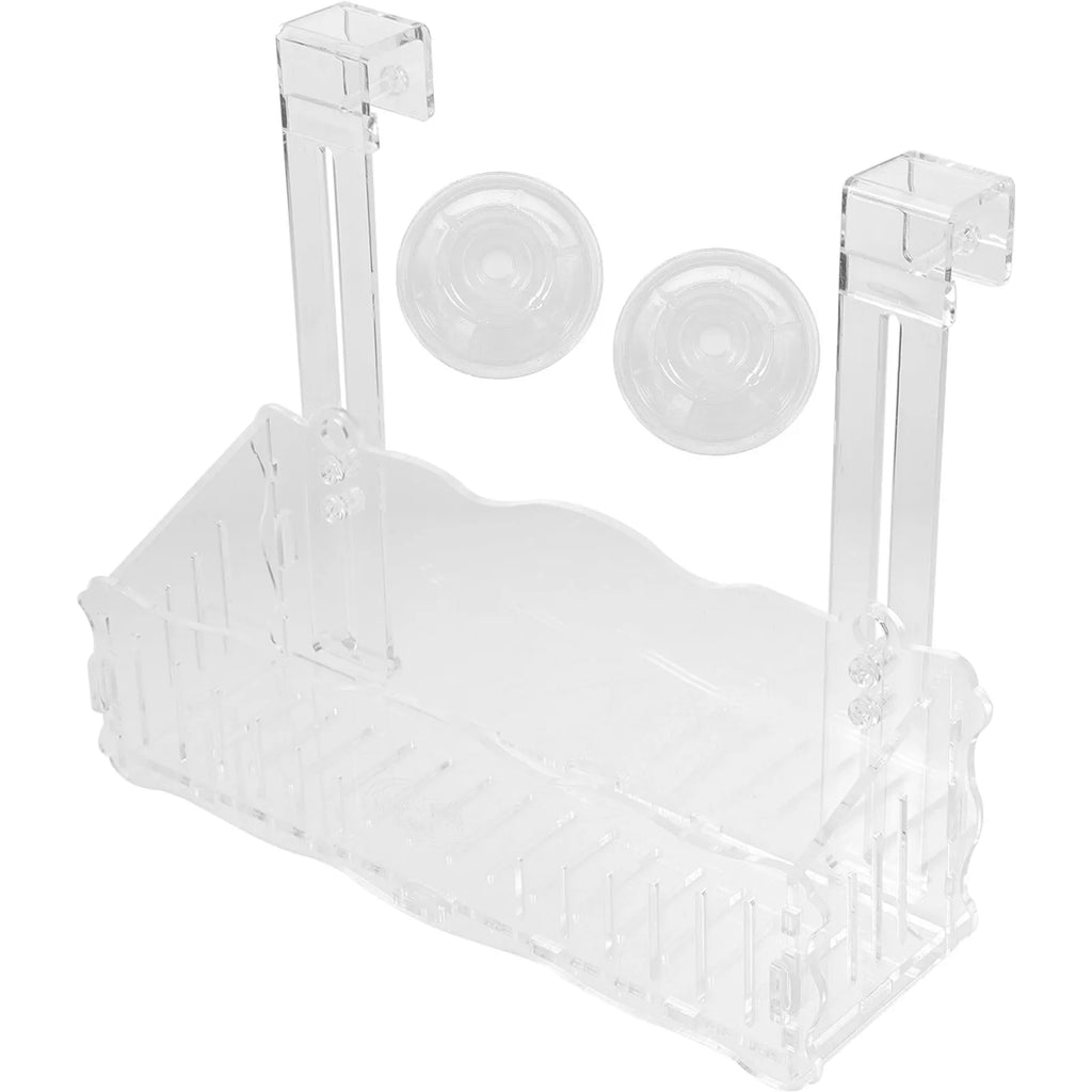Clear Aquarium Plant Stand Suction Cup Hook Fish Tank Planter Water