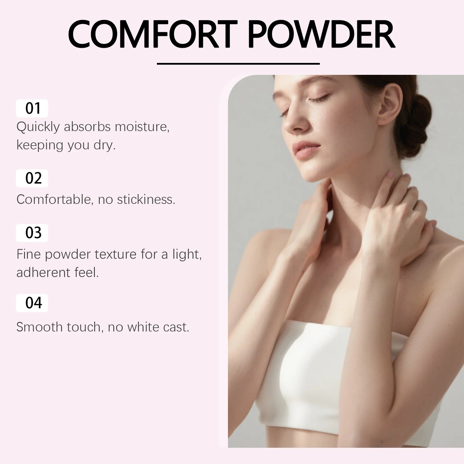 OceAura Talc-Free Body Powder – Anti-Chafe & Moisture Absorbing Body Powder Zpaxo