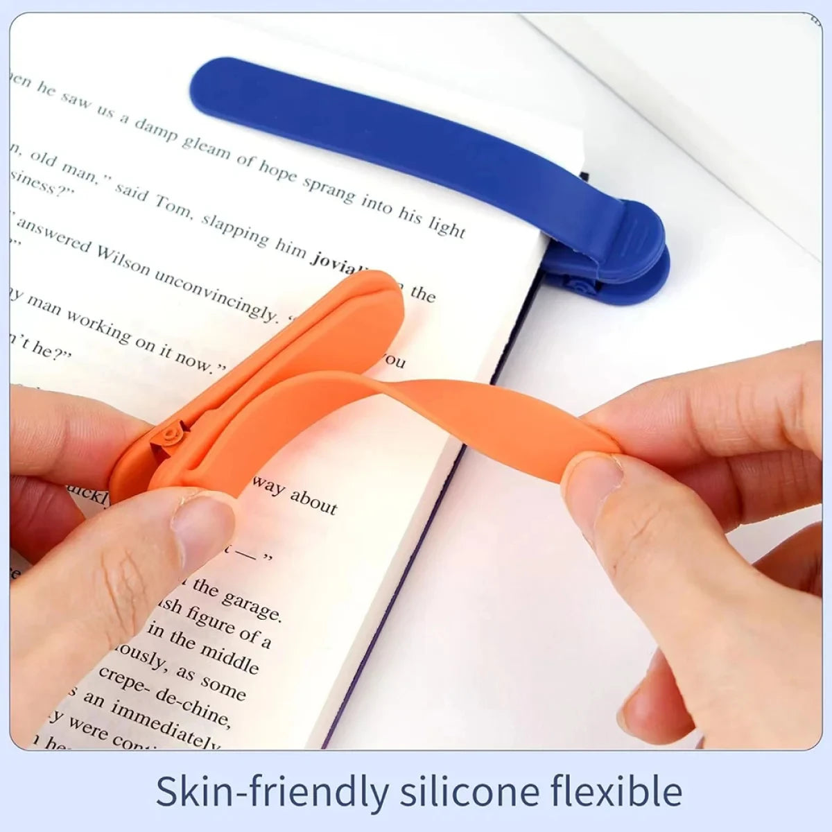 Colorful Silicone Page-Turning Bookmarks – 1/3 Pack