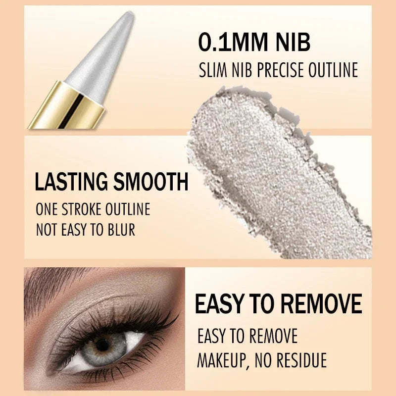 Waterproof Matte Eyeliner Gel Fast Drying Smudge Proof Long Lasting Zpaxo