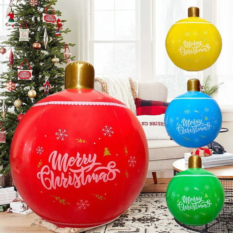 Giant Inflatable Christmas Balloon PVC Material Outdoor Garden Pool