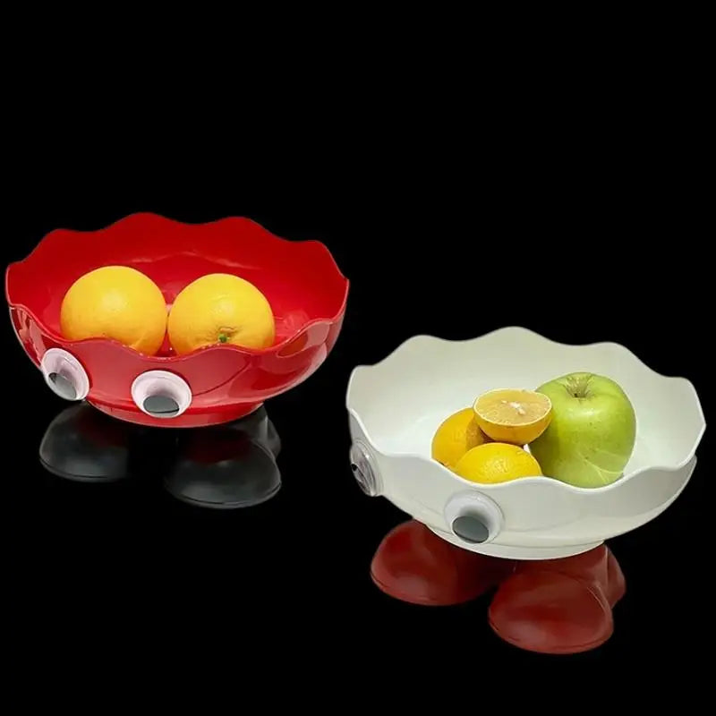 Deluxe Footed Fruit Bowl Home Drainable Glamorous Platter Nuts Candy Zpaxo