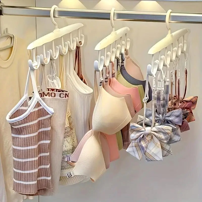 12-Hook Rotating Hanger – Space-Saving Closet Organizer for Ties, Belts, Underwear, Skirts | Portable Home & Dorm Storage Zpaxo