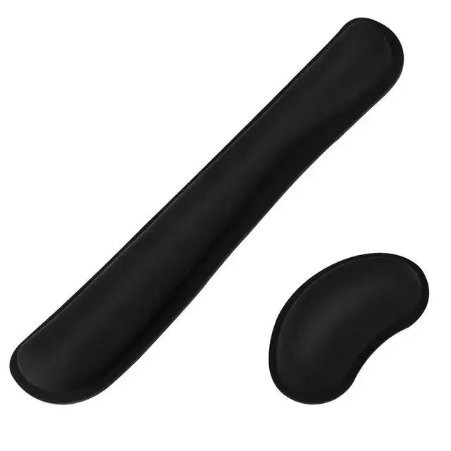 Memory Foam Soft Support Mouse Wrist Rest Pad Stable Non-Slip Desk Mat For Keyboard Mouse Desktop Office Computer Comfort Gear Zpaxo Wrist set