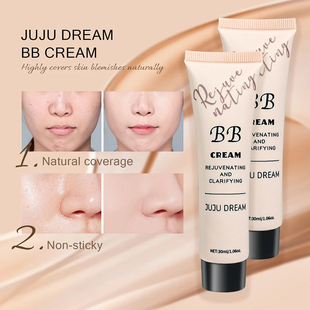 3-in-1 BB Cream -Full Coverage Concealer, Waterproof & Smooth Texture, Daily Makeup Base for Flawless Skin Zpaxo