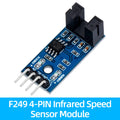 Slot Optocoupler RPM Sensor Module – 3.3V/5V Photogate Tachometer & Digital Counter w/ Optoisolation Zpaxo speed blue 4PIN
