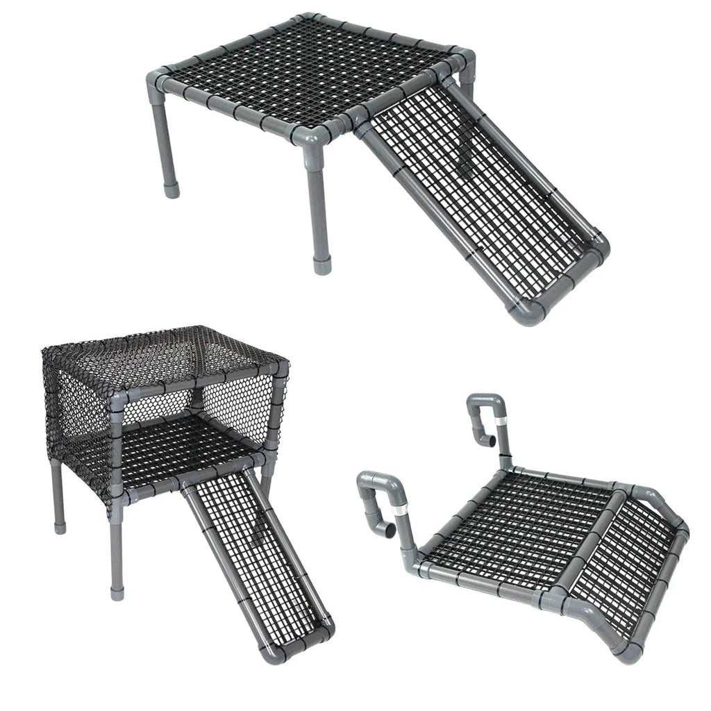 Turtle Basking Platform Tank Dock Float Decor Reptile Ladder Frog Zpaxo