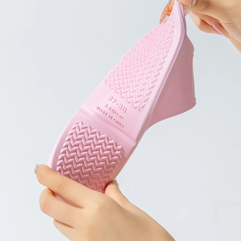 Foldable Slippers Travel Portable Non-slip Soft Sole Bathroom Shower