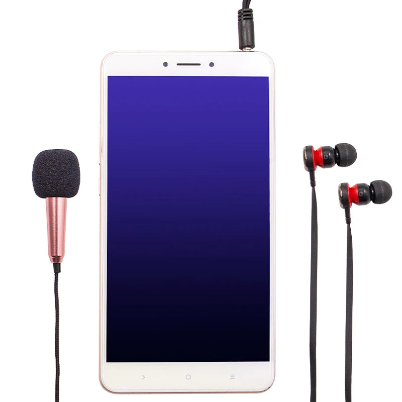 Universal Portable Stereo Studio Mic KTV Karaoke Mini Microphone