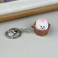Mini Cake Fidget Keychain – Cute Food-Shaped Button Press Pendant
