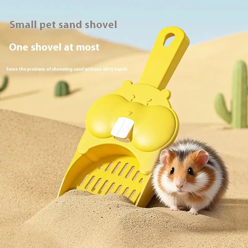 2Pcs Cute Portable Small Hamster Squirrel Small Animal Litter Shovel Toilet Sand Scooper Cleaning Shovel Pet Cleaning Supplies Zpaxo