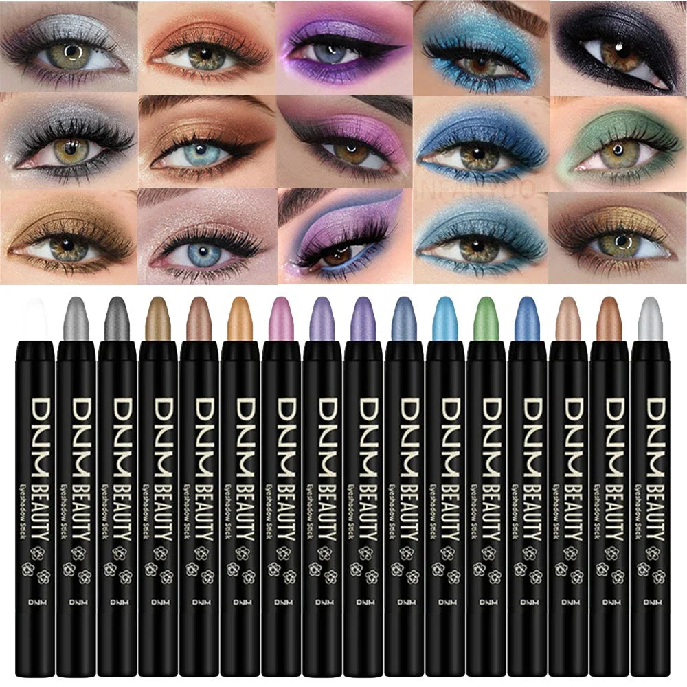 16Colors Shimmer Eyeshadow Stick Pearlescent Waterproof Eyeliner