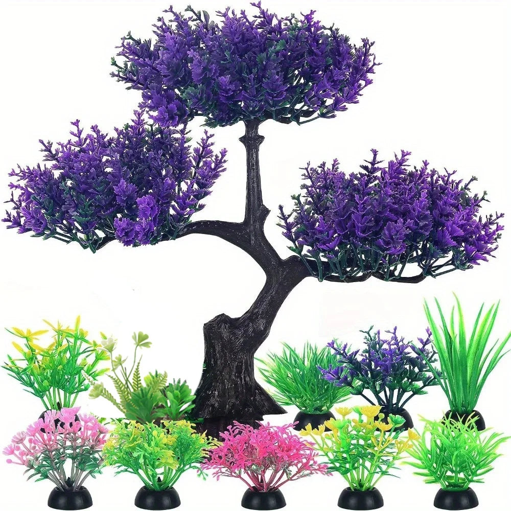 Aquarium Artificial Plastic Plants Decoration Goldfish Tank Betta