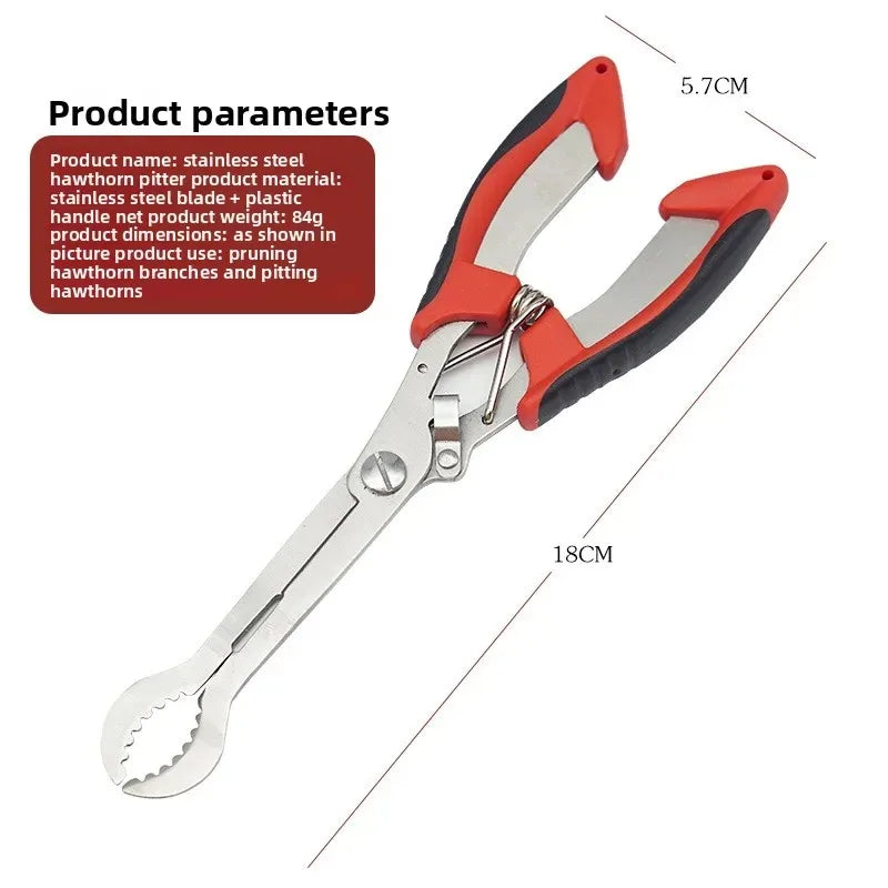 Stainless Steel Hawthorn Corer Opener Tomatoes Sticks Clip Tongs Zpaxo