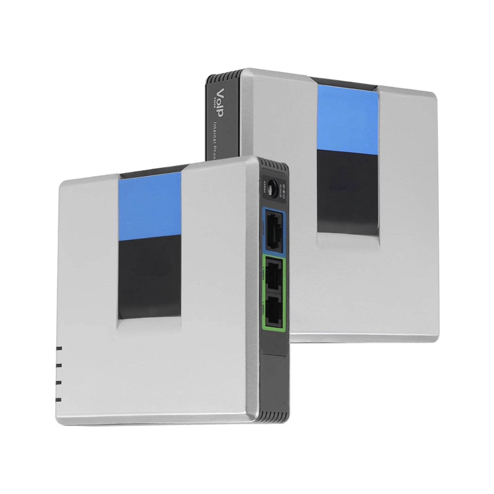2 Ports Adapter SIP Internet Phone Gateway VoIP RJ45 Cable Linksys
