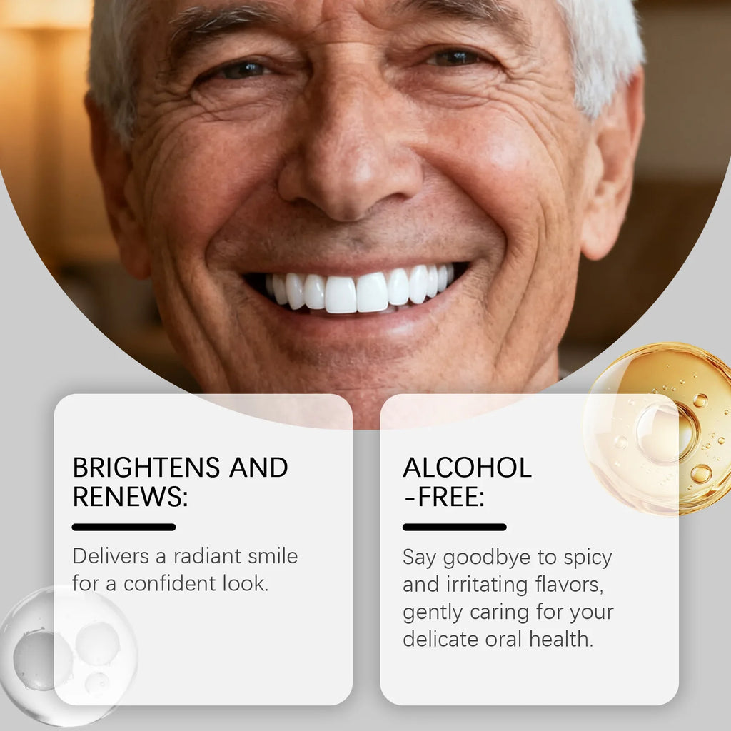Teeth Whitening Menthol Mouthwash | Freshen Breath & Reduce Stains Whitening Mouthwash Zpaxo